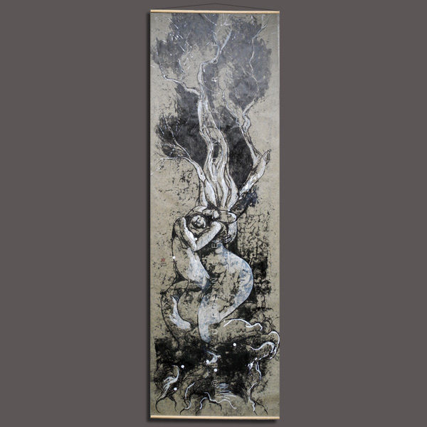 KAKÉMONO "COUPLE VÉGÉTAL"